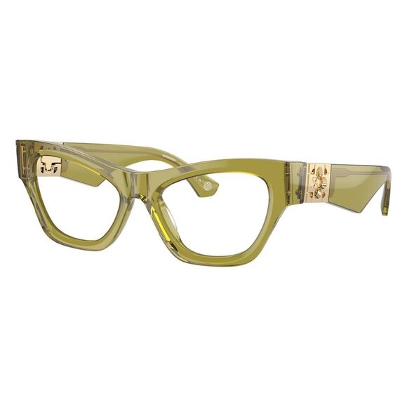 New Authentic  BURBERRY TB Collection Green Cat Eye BE2405U 4118 Glasses Women - Picture 1 of 6